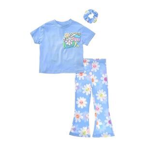 Freestyle Girls  3Pc Always Be Kind Knit Legging Set, Blue